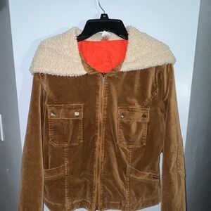 Prana convertible hood‎ feminine trucker style jacket small